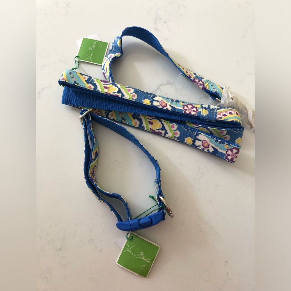 Vera Bradley Capri Blue M/L Pet Collar & Leash NWT